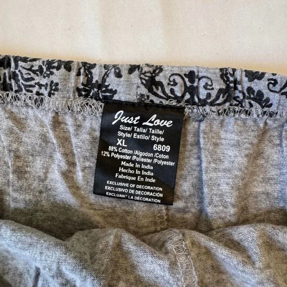 Unbranded Women's Grey and Black Pajamas